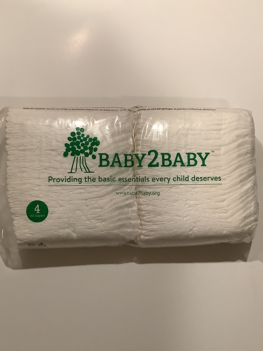 Baby2Baby White Diaper Covers - Pack of 50 (Size 4)